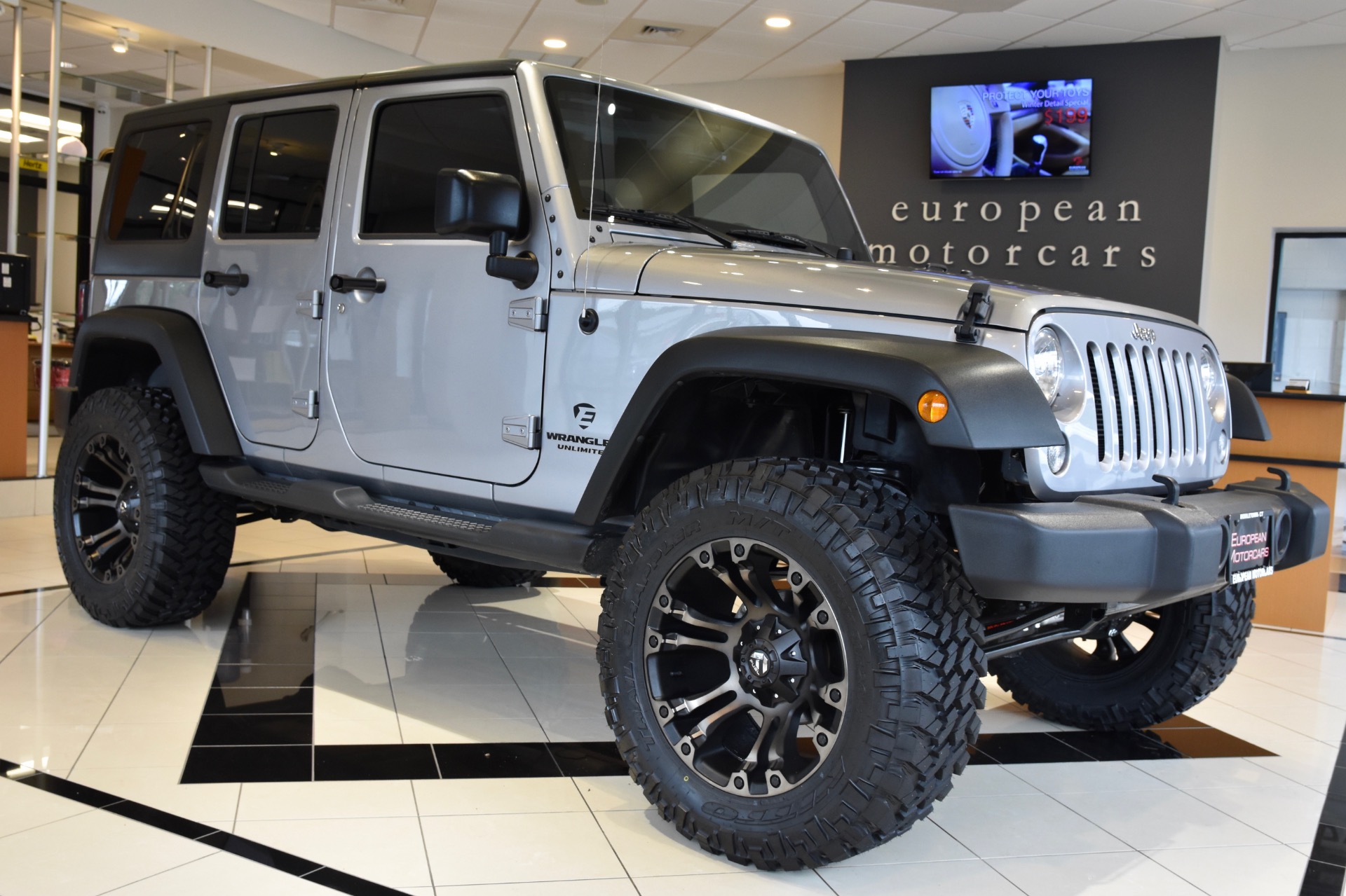 Used 2016 Jeep Wrangler Unlimited EMC Custom Lifted Sport For Sale (Sold) |  European Motorcars Stock #124111